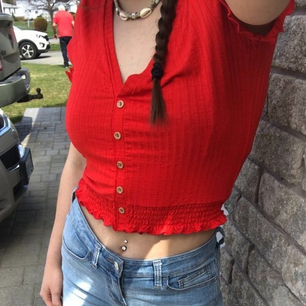 Caution to the Wind Cropped Tee